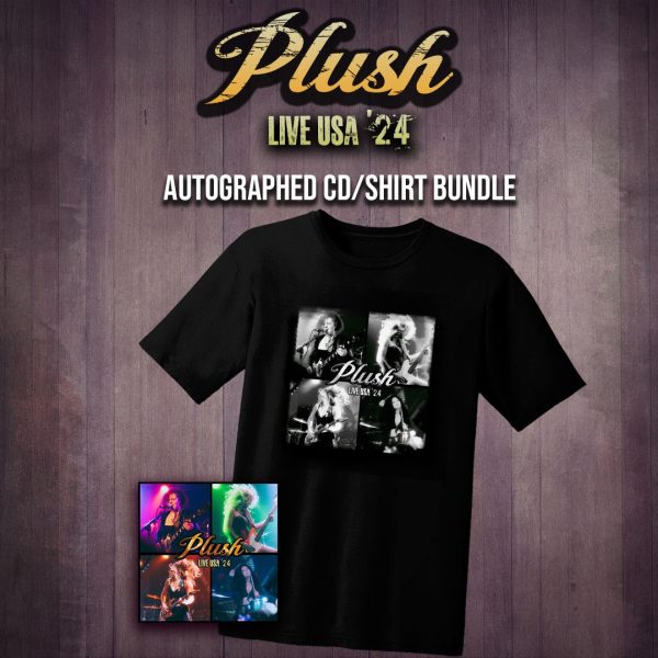 Plush - Live USA 24’  CD/Shirt Bundle - Hand Signed By All Members