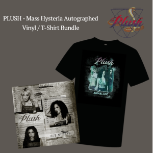 PLUSH - Mass Hysteria Autographed Vinyl / T-shirt Bundle